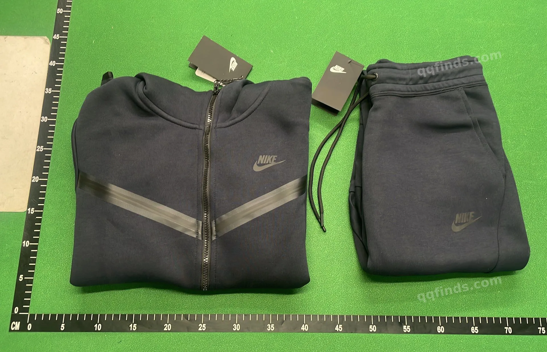 Black Hooded Tracksuit Set QC